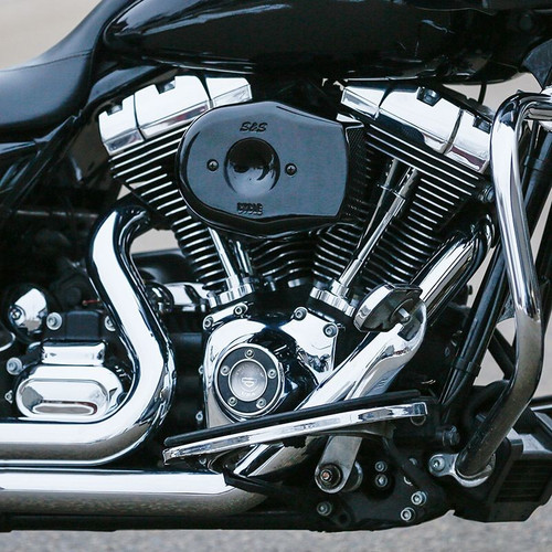 Stealth Air Cleaner Kit with Black Tribute Cover for 2008-2016 HD® Touring Models and 2016-2017 Softail®Models