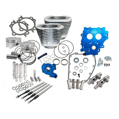 100" Power Package for HD® Twin Cam 88® Models with 585 Easy Start® Chain Drive Cams - Silver