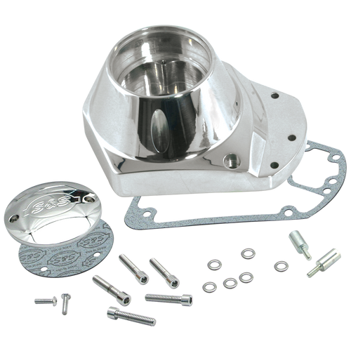 Chrome Billet Alternator Gearcover Kit for 1973-'92 HD® Big Twins