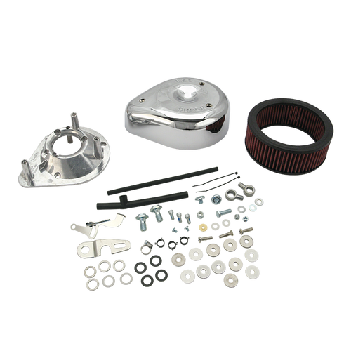 S&S® Teardrop Air Cleaner Kit For S&S® Super E & G Carburetors For 2004-'16 HD® Sportster® Models.